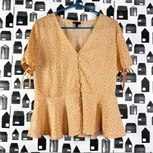 Who What Wear -  floral button blouse